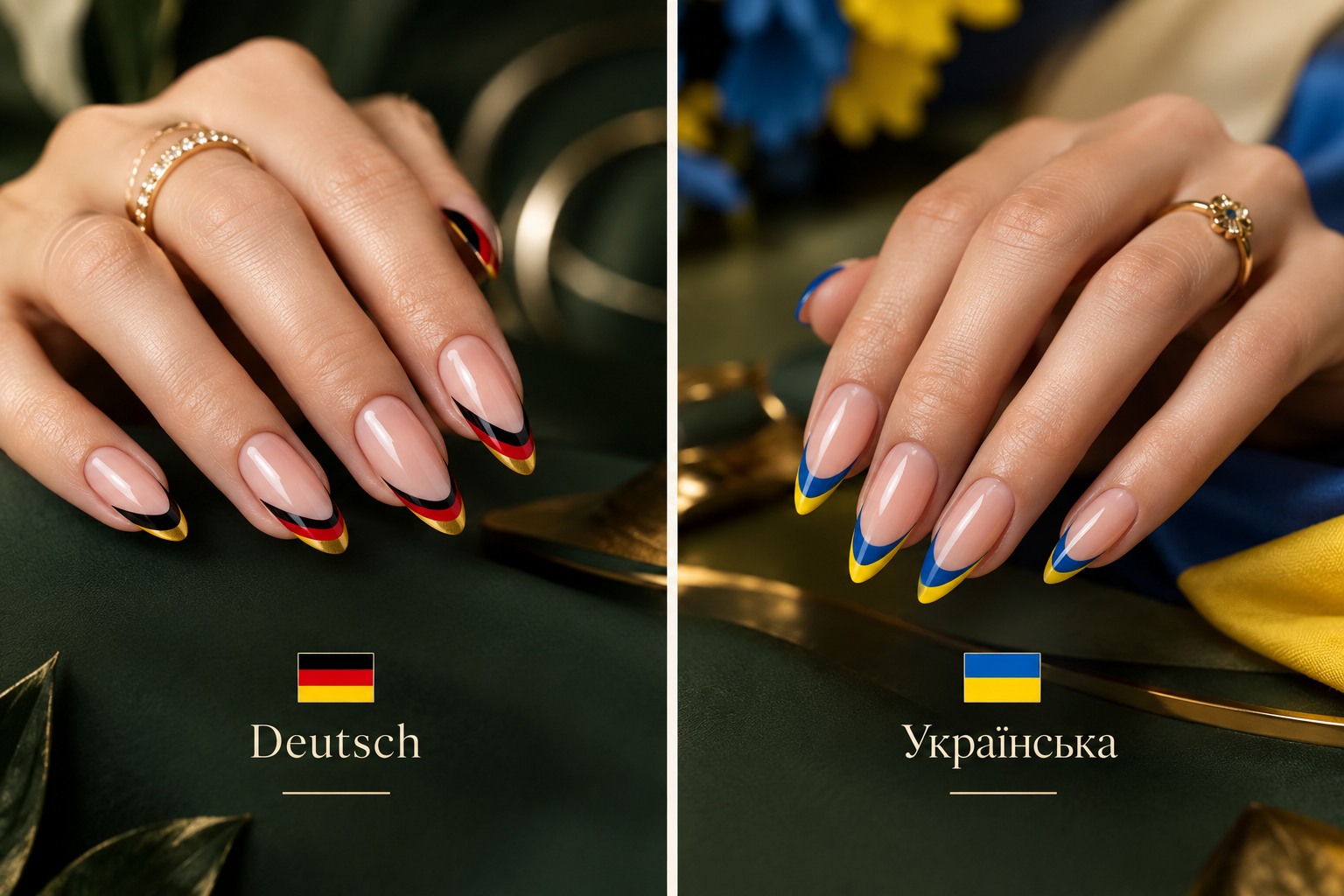 OP Nagelpflege – Sprache Deutsch oder Ukrainisch auswählen